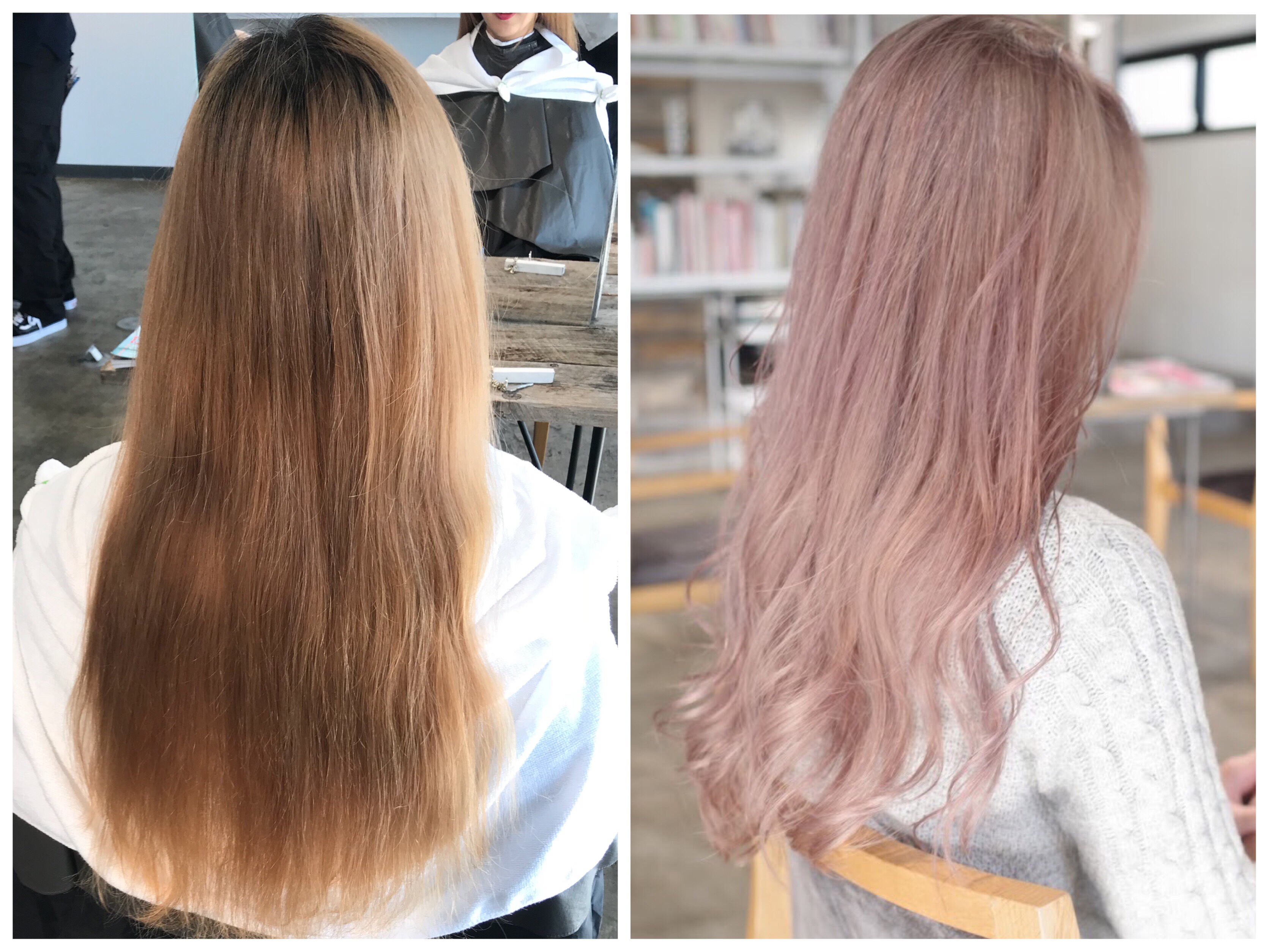 毛先に前回の色が残っている髪をホワイトピンクグレージュにする方法 ヘアカラーq A Keisukeshinomiya 四宮桂佑 ヘアサロンtheorder 公式ブログ